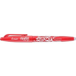 PILOT FRIXION BAL RB PEN RED ERASABLE FINE 0.7MM CAPPED