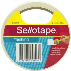 Sellotape Masking Tape 24mmx18m Beige DISCONTINUED