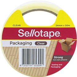 Sellotape Hot-Melt Adhesive Packaging Tape 36mmx50m Clear