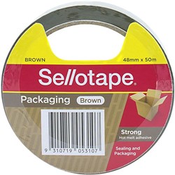 Sellotape brown packaging tape 48mmx50m