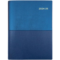 Collins Vanessa Financial Year Diary A4 1 Day to a Page 30min Blue