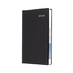 COLLINS BELMONT DIARY Day To Page Octavo Monthly Tabs Black