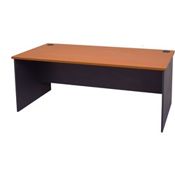 Rapid Worker Open Desk 1800mmWx750mmD Cherry and Ironstone