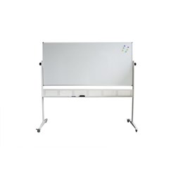 MOBILE WHITEBOARD DOUBLE SIDED 1500 X 900 INCLUDING STAND