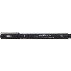 UNI PIN 200 FINE LINER PEN 0.2mm Black (Sold as box 12)