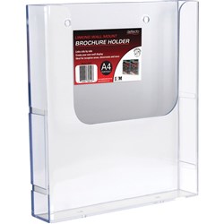 DEFLECTO WALL MOUNT BROCHURE HOLDER A4 - CAN LINK TOGETHER