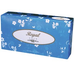 FACIAL TISSUES Regal 2 Ply BX100 (ctn 48)