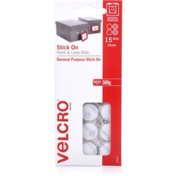 VELCRO MINI DOTS HOOK & LOOP 16MM X 15SETS