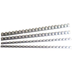 IBICO PLASTIC COMB 21 RING BINDING COILS 6mm White BX100