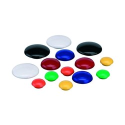 MAGNETIC BUTTONS 20MM WHITE PK10
