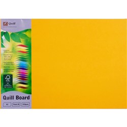 Quill Board 210GSM A3 Sunshine Pack 25