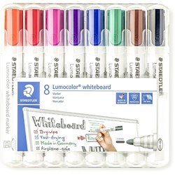 STAEDTLER 351 WHITEBOARD MKR Bullet Point 351WP8 WALLET 8 Assorted