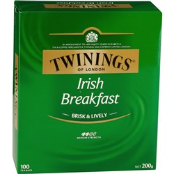 TWININGS IRISH BREAKFAST TEA Bags Pack of 100 Box of 100