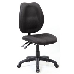 SABINA TYPIST CHAIR H/B Black Fabric