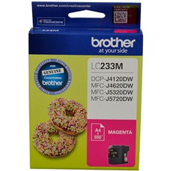 BROTHER LC233M INK CARTIDGE Magenta 550 page