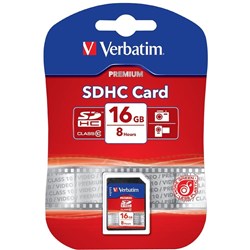 VERBATIM? SDHC MEMORY CARDS 16GB (Class 10)