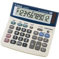 CANON TX220TS CALCULATOR 12 Digit, Tax & Bus Function
