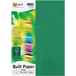 QUILL XL MULTIOFFICE PAPER A4 80gsm Emerald Ream500
