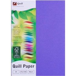 QUILL XL MULTIOFFICE PAPER A4 80gsm Lilac REAM 500