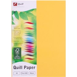 QUILL XL MULTIOFFICE PAPER A4 80gsm Sunshine REAM 500