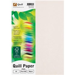 QUILL XL MULTIOFFICE PAPER A4 80gsm Cream REAM 500
