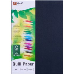 QUILL XL MULTIOFFICE PAPER A4 80gsm Black RM.500