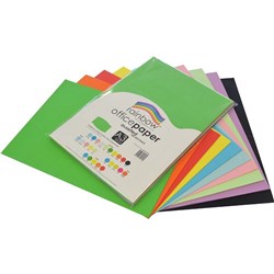 RAINBOW 80GSM OFFICE PAPER A3 10 Colour Assorted DISCONTINUED