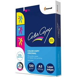 MONDI COLOR COPY PAPER A3 DIGITAL LASER 120gsm REAM 250