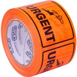 URGENT FLURO TAPE LABELS ROLL 500 ROLL