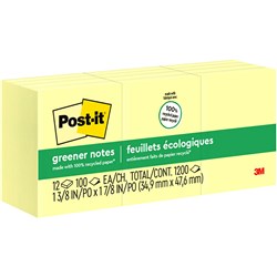 POST-IT RECYCLED NOTES 653-RP 34.9X47.6MM PK12