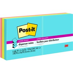 POST-IT POP UP NOTES R330-6SSMIA Miami Collection Pack of 6