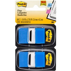 3M POST-IT FLAG BLUE TWIN PK PK100