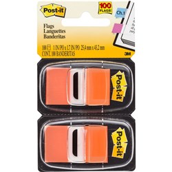 3M POST-IT FLAGS ORANGE TWIN PACK PK100