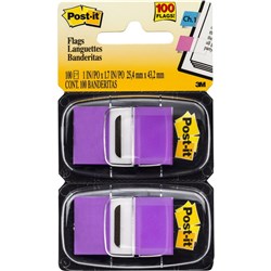 3M POST-IT FLAGS PURPLE TWIN PACK PK100