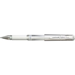 UNIBALL SIGNO BROAD UM153 ROLLERBALL GEL WHITE