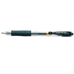 PILOT G2 RETRACTABLE GEL INK BALL PEN 0.5mm Black