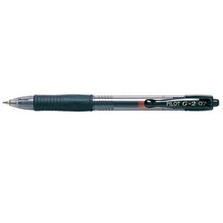 PILOT G2 RETRACT Black GEL INK BALL PEN 0.7mm