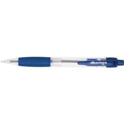 OFFICE CHOICE BALLPOINT PEN Retractable Medium Blue min buy 12