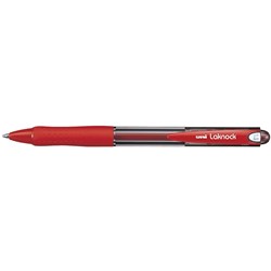 UNIBALL SN100 LAKNOCK RETRACTABLE BALLPOINT PEN 1.0mm Medium RED