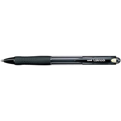 UNIBALL SN100 LAKNOCK RETRACTABLE BALLPOINT PEN 1.4mm Broad Black