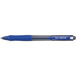 UNIBALL SN100 LAKNOCK RETRACTABLE BALLPOINT PEN 1.4mm Broad Blue