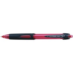 UNIBALL POWERTANK BALLPOINT Retractable,Fine 0.7mm Red