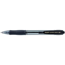 PILOT BPGP-10R-M SUPERGRIP RETRACTABLE BLACK