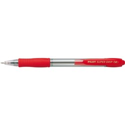 PILOT BPGP-10R-M SUPERGRIP RETRACTABLE RED