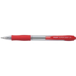 PILOT BPGP-10R-F SUPERGRIP RETRACTABLE RED