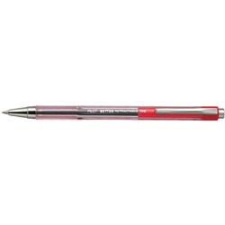 PILOT BP145 RETRACTABLE BALLPOINT PEN Fine Red