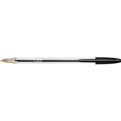 BIC CRISTAL BALLPOINT PEN MED BLACK SOLD AS BX12