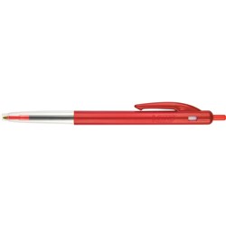 BIC CLIC BALLPOINT PEN Medium Red (sold box 10)