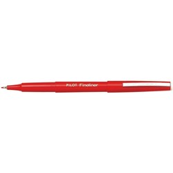 PILOT SW-PPF FINELINER PENS Red