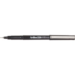 ARTLINE 220 SUPER FINE WRITING PENS Black